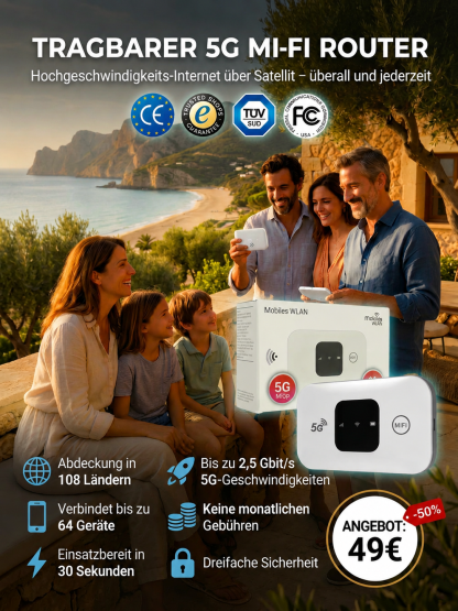 [Starlink-Technologie] 0 € Grundgebühr, weltweite 5G-Abdeckung, 500 Mbit/s Speed!