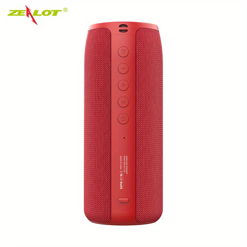 Portable wireless dual pairing speaker with powerful bass