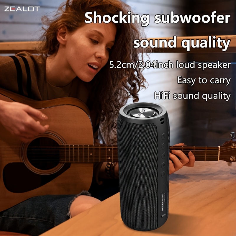 Portable wireless dual pairing speaker with powerful bass