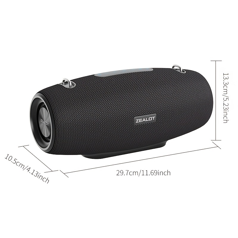 Wireless Partybox Speaker with Strap, Dual Pairing.