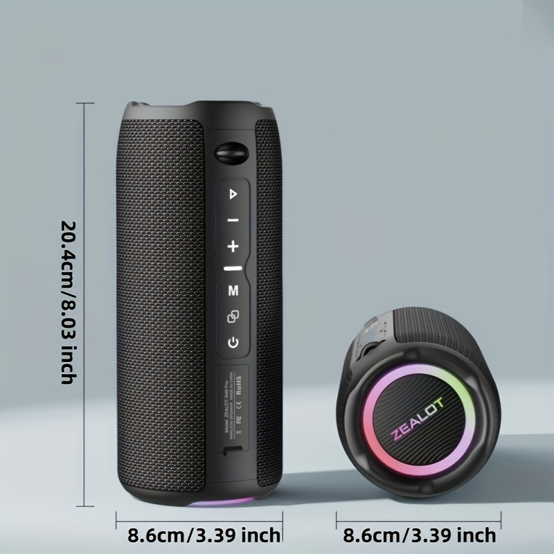 Portable Wireless Dual Speakers Bass Enhanced High-Resolution Audio (Upgraded)