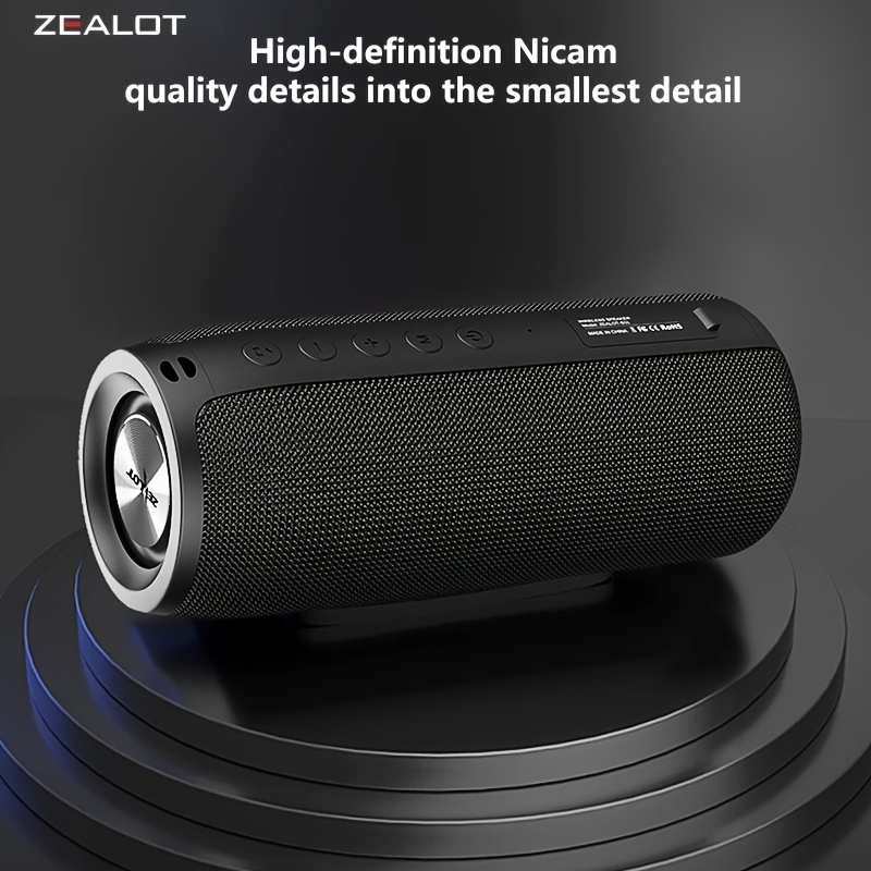 Portable wireless dual pairing speaker with powerful bass