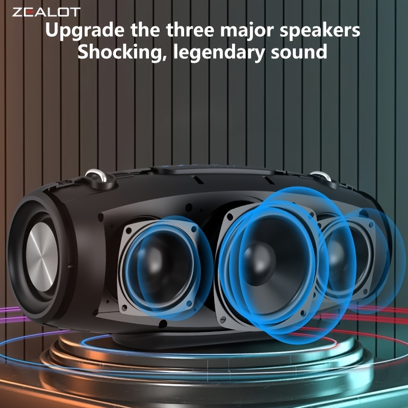 Wireless Partybox Speaker with Strap, Dual Pairing.