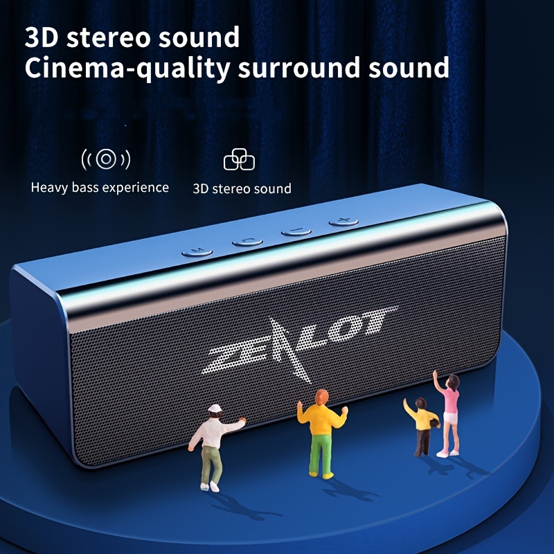 High Power Wireless Portable Dual Speaker Bass