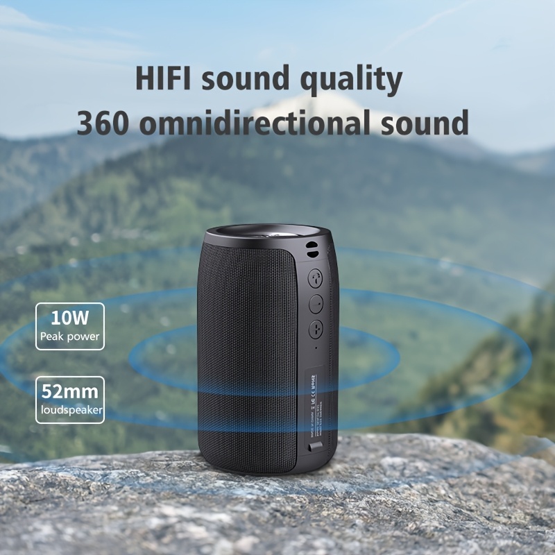 Wireless speaker with dual karaoke microphones and 360° multi-directional sound