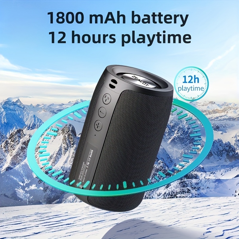 Wireless speaker with dual karaoke microphones and 360° multi-directio