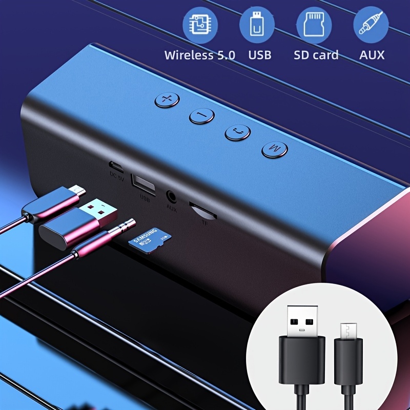 High Power Wireless Portable Dual Speaker Bass