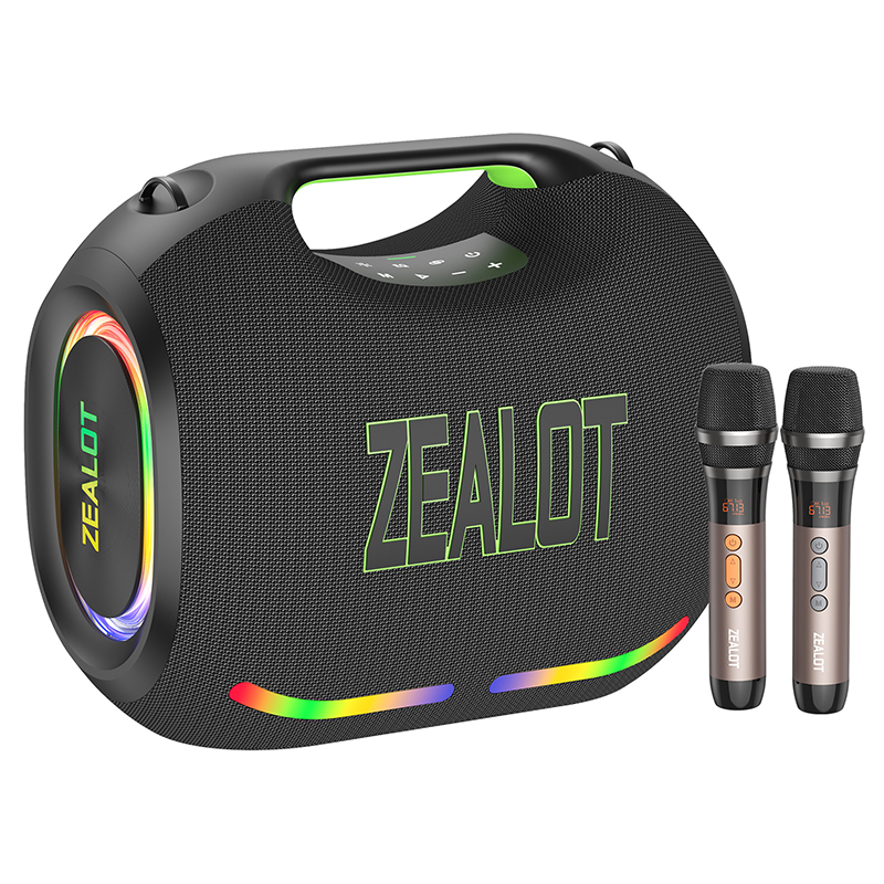 The ZEALOT ZE21 portable Bluetooth speaker supports TWS true wireless stereo and a subwoofer.