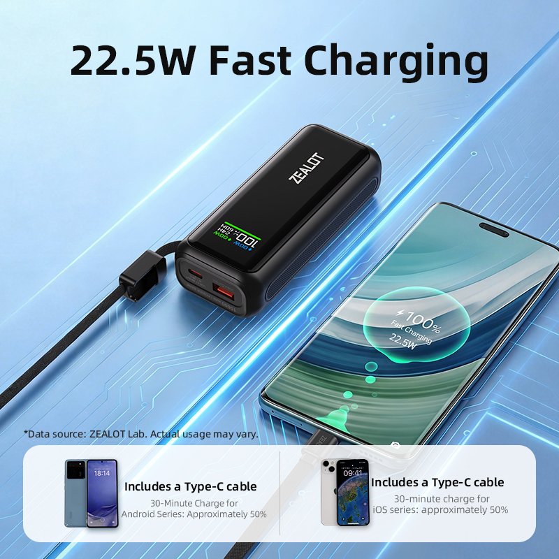 ZEALOT's New Power Bank: Supports Fast Charging and is Easy to Carry