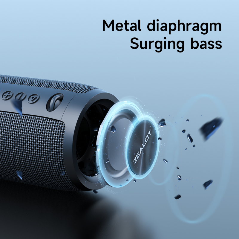 Portable Wireless Dual Speakers Bass Enhanced High-Resolution Audio (Upgraded)