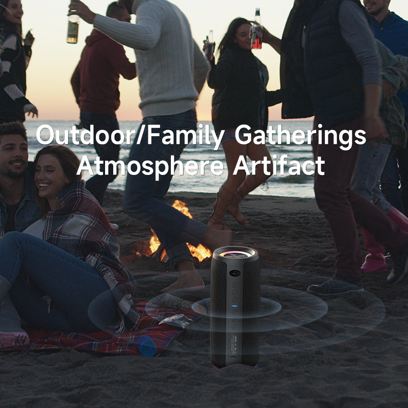 Portable Wireless Dual Speakers Bass Enhanced High-Resolution Audio (Upgraded)