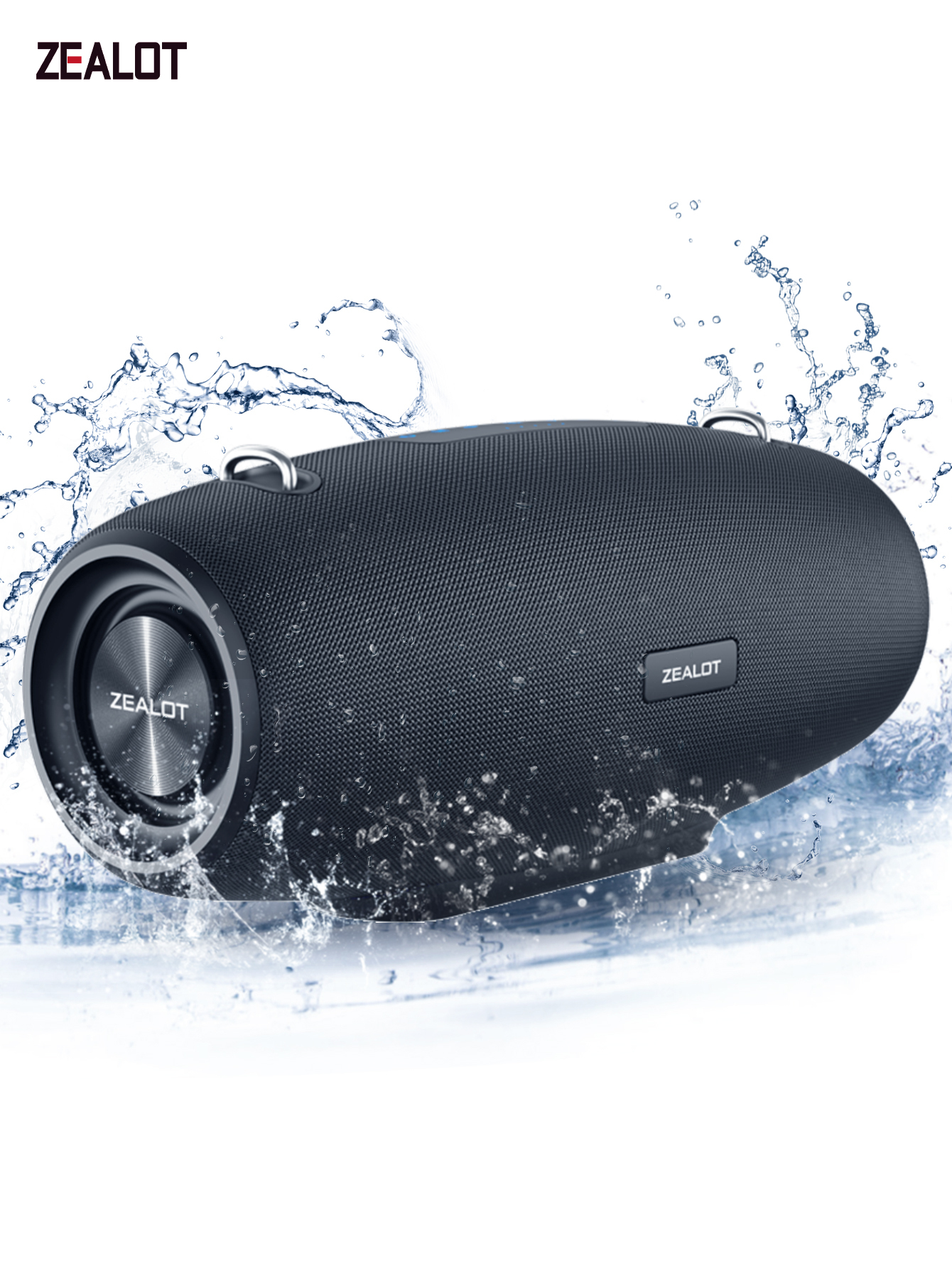 Wireless Partybox Speaker with Strap, Dual Pairing.