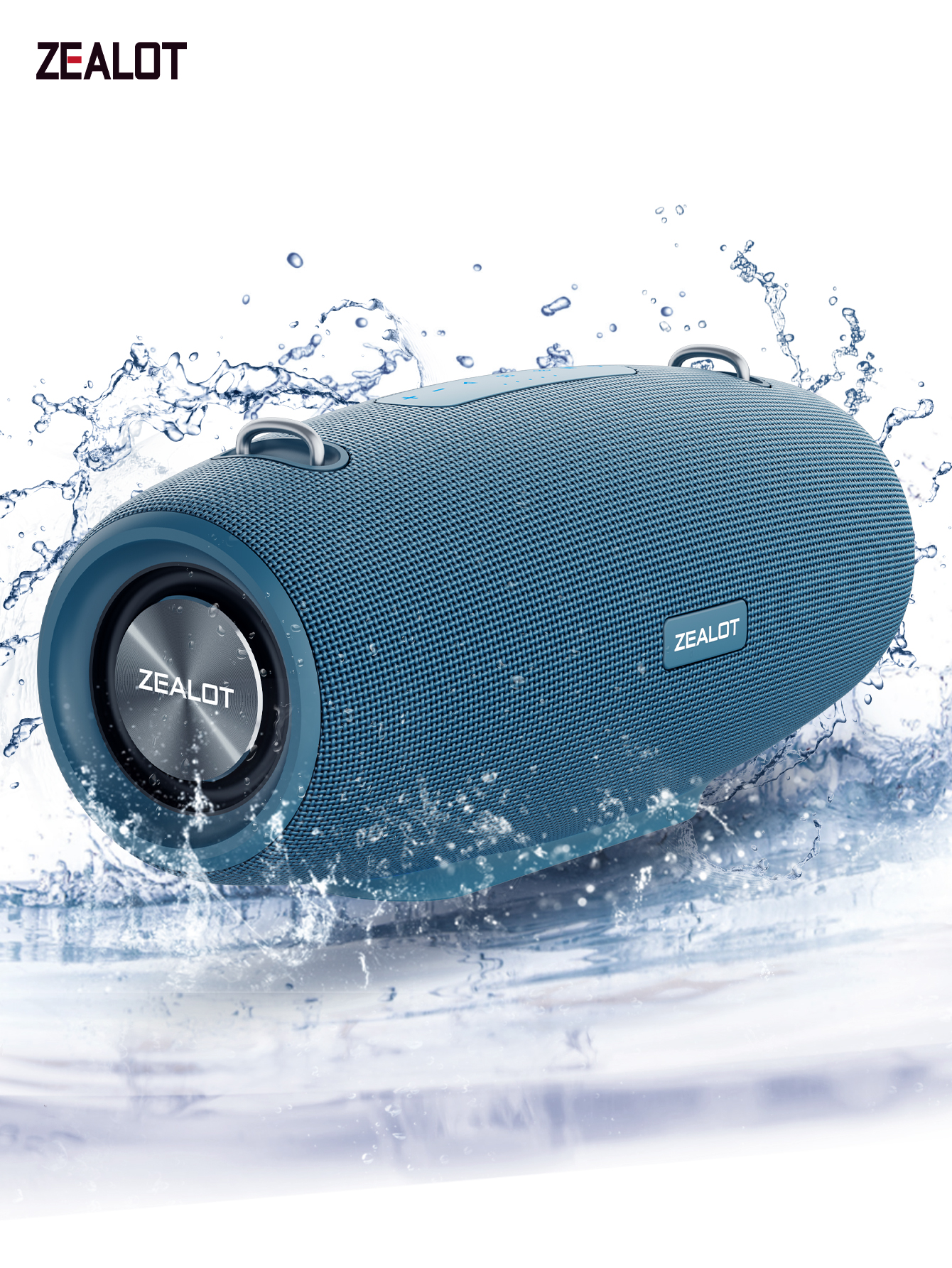 Wireless Partybox Speaker with Strap, Dual Pairing.