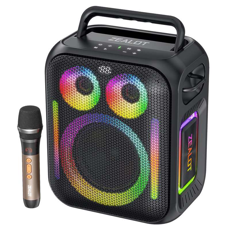 Outdoor portable speaker with microphone