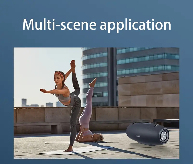   wireless   speakers with shoulder strap 60w dual pairing long   36 hour playtime high quality     smartphones tablets outdoor camping party details 11