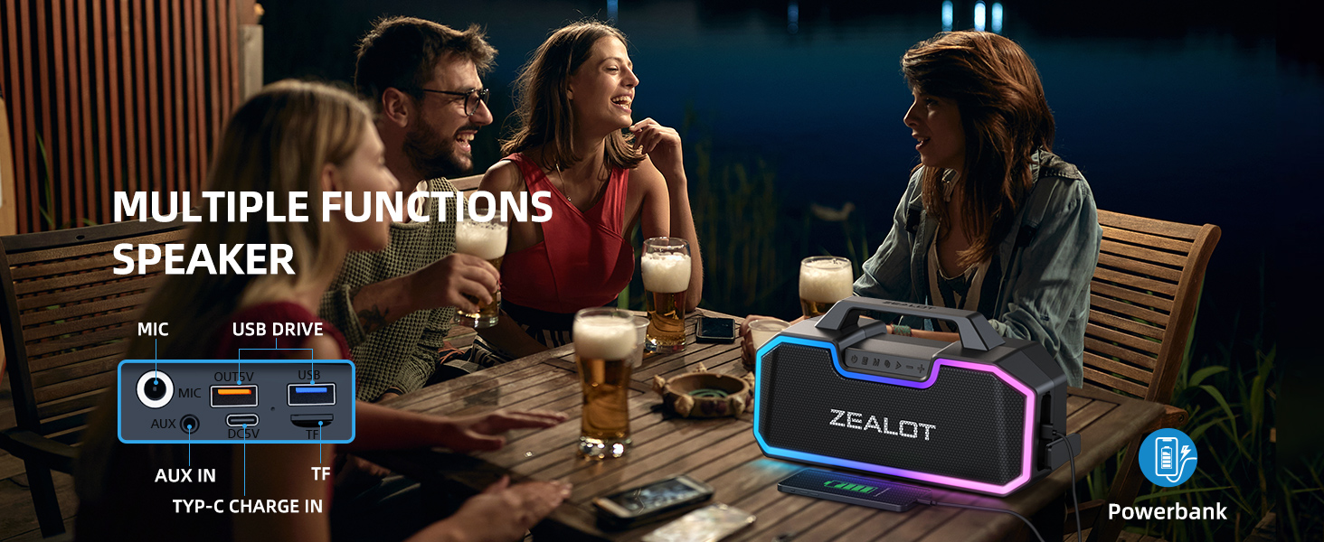 multiple functions bluetooth speaker-
