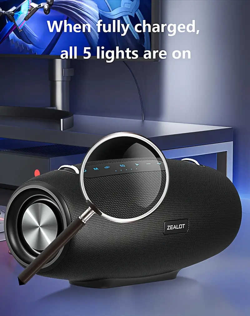   wireless   speakers with shoulder strap 60w dual pairing long   36 hour playtime high quality     smartphones tablets outdoor camping party details 6