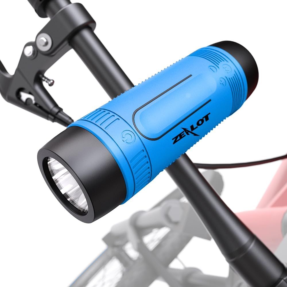 Bicycle Portable Speaker with LED Flashlight