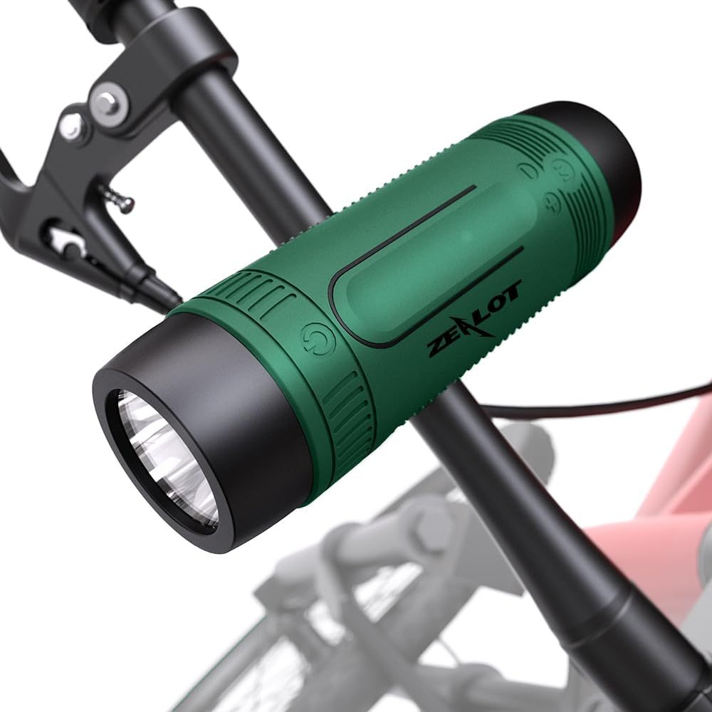Bicycle Portable Speaker with LED Flashlight