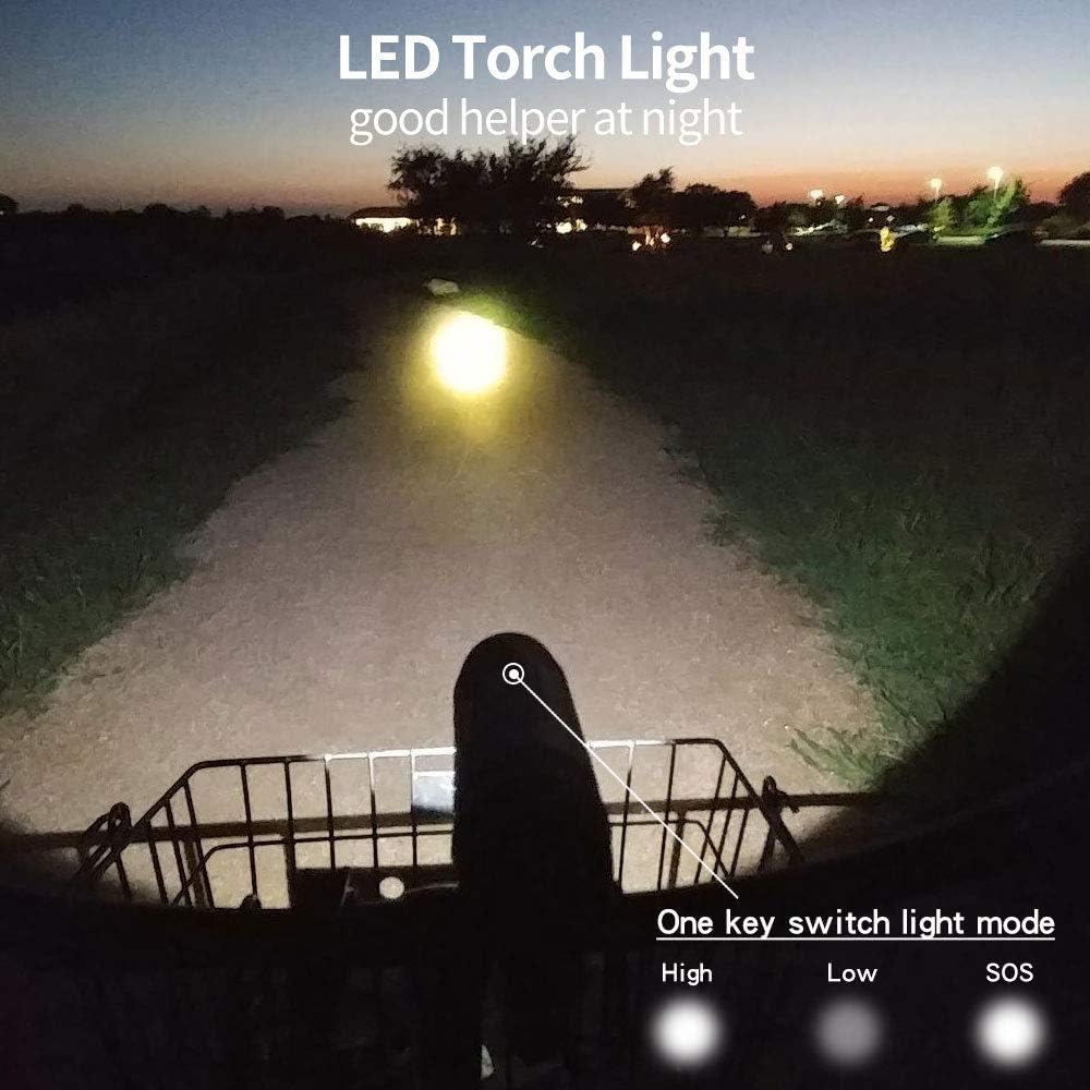 Bicycle Portable Speaker with LED Flashlight