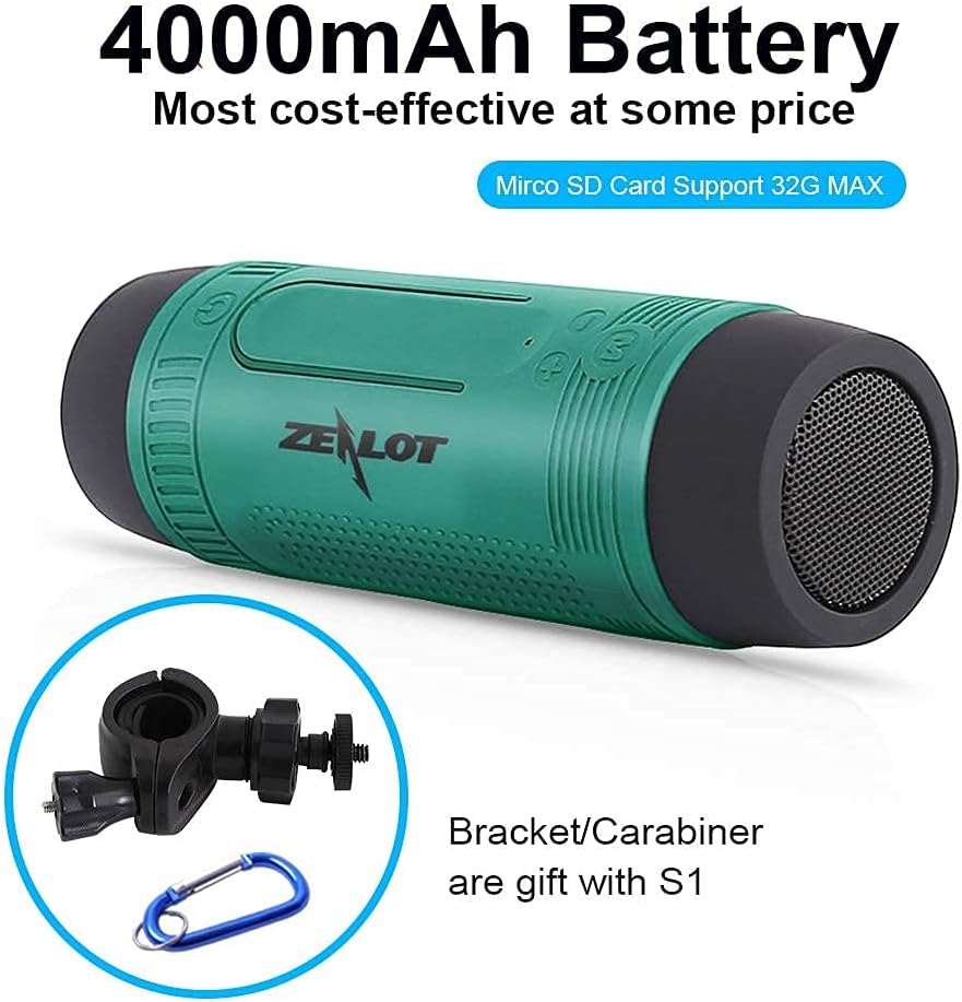 Bicycle Portable Speaker with LED Flashlight