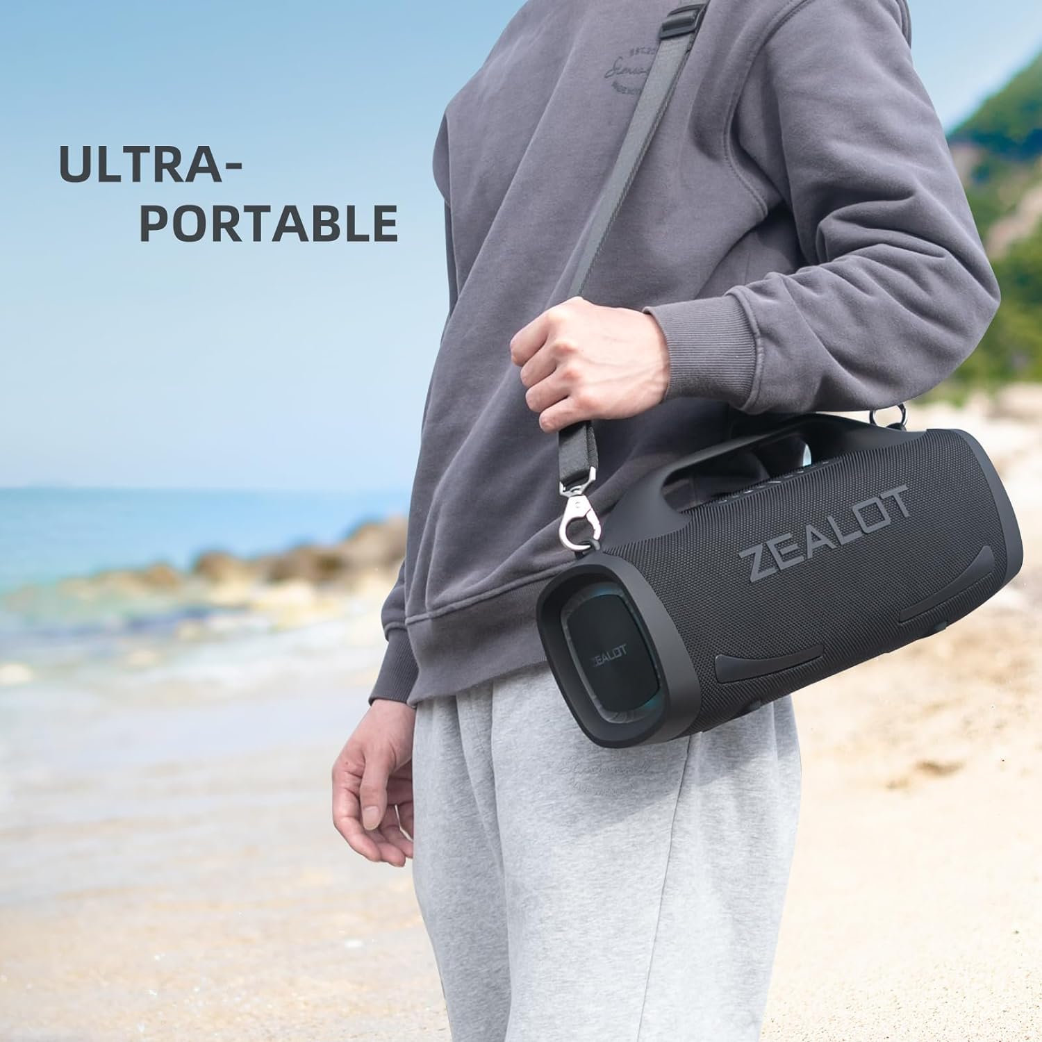 Wireless powerful sound speaker, dual pairing, XBass – ZEALOT