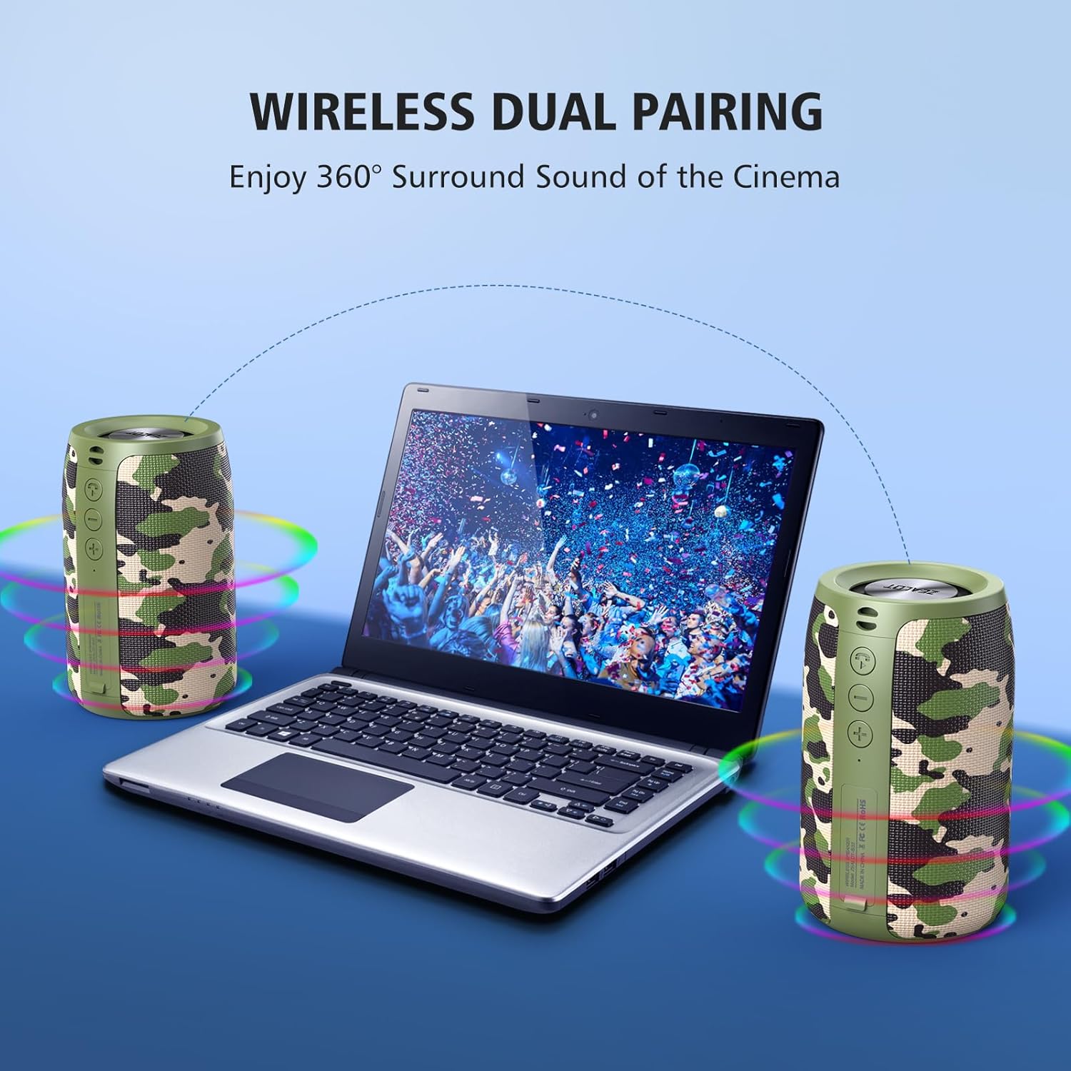 Portable Wireless Bluetooth Small Outdoor Speaker