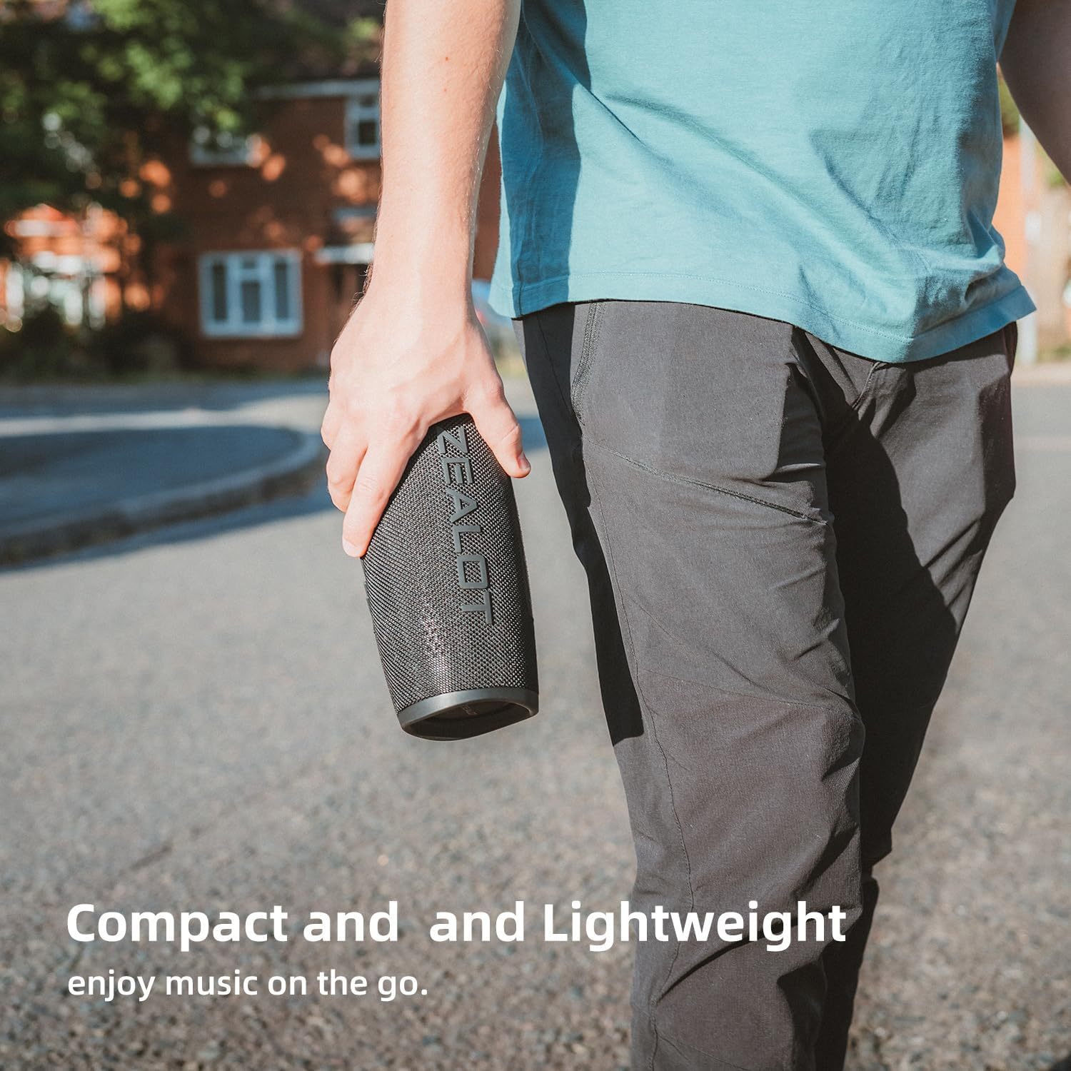 BassUp technology, portable wireless waterproof Bluetooth speaker,