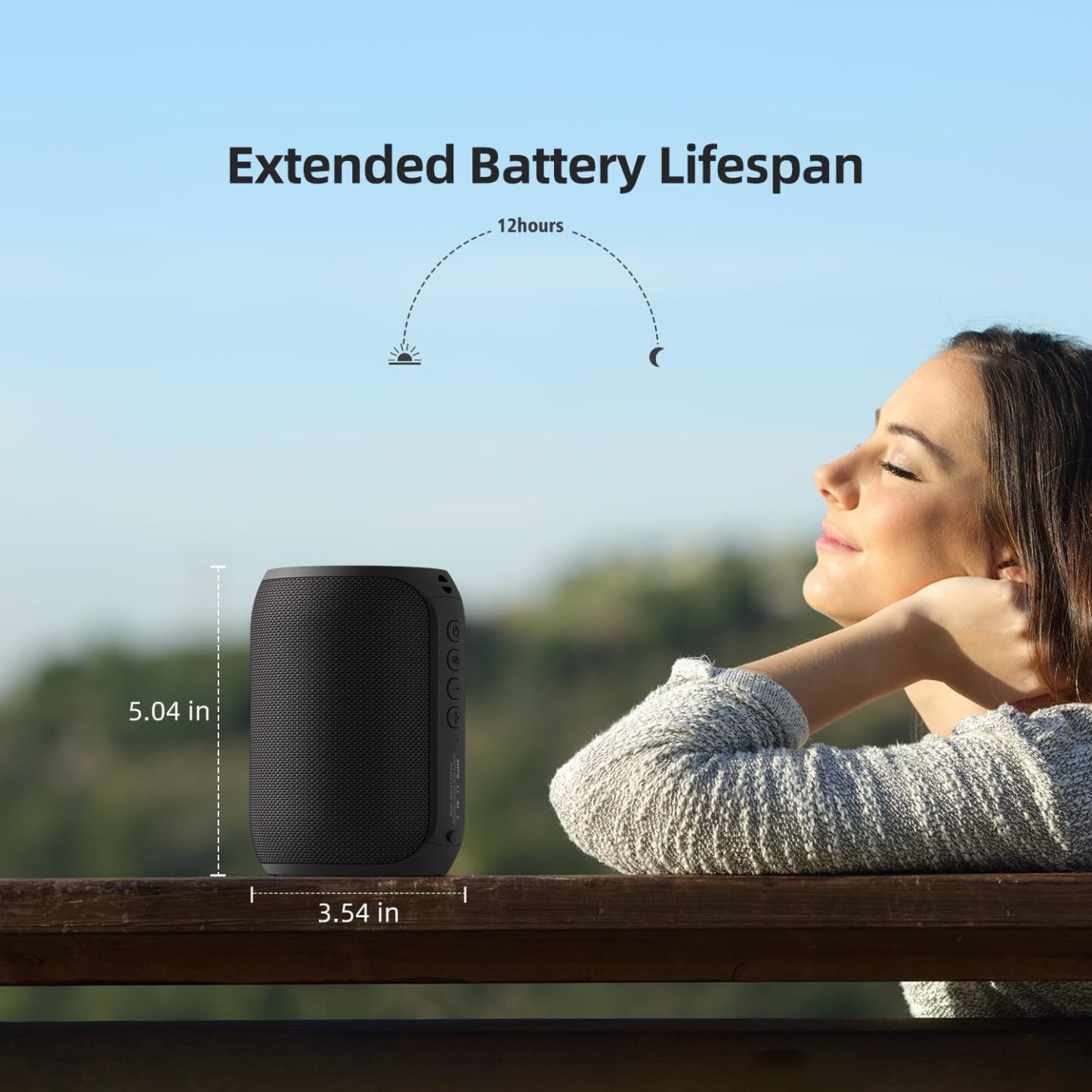 Kids Bluetooth Outdoor Portable Wireless Speaker, Loud Volume, Dual Device