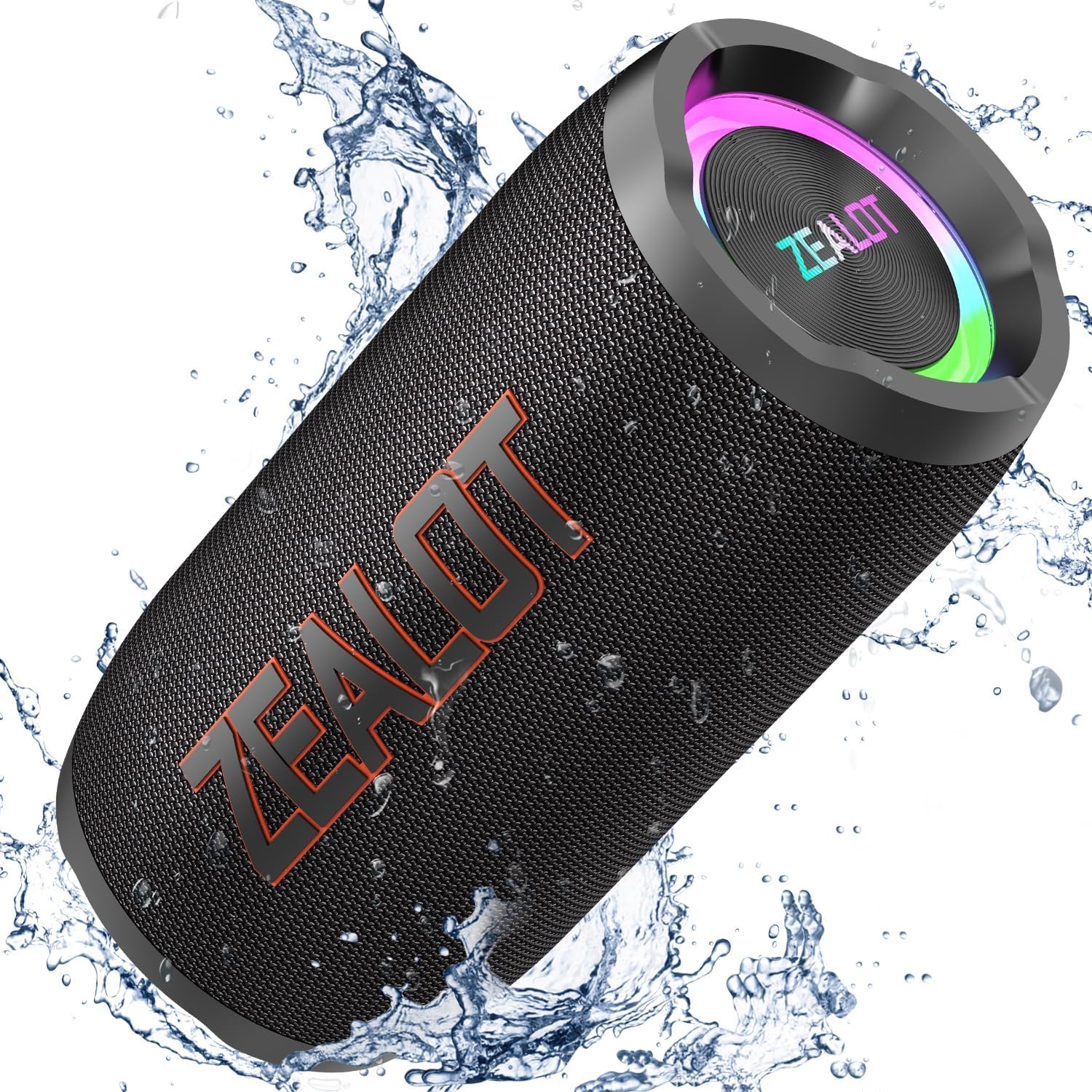 Portable Bluetooth speaker, vibration sound effect, with LED light, free speaker