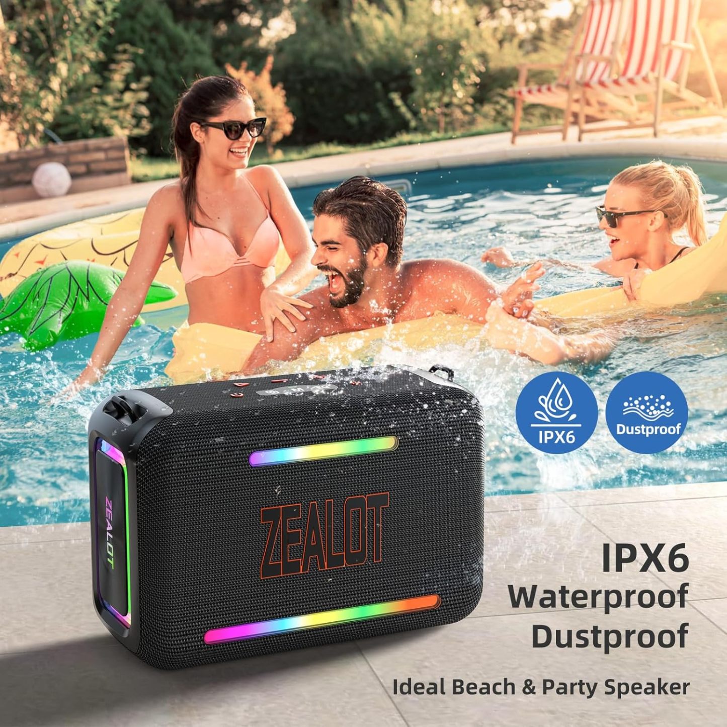Wireless Bluetooth subwoofer speaker, long playback time, custom EQ