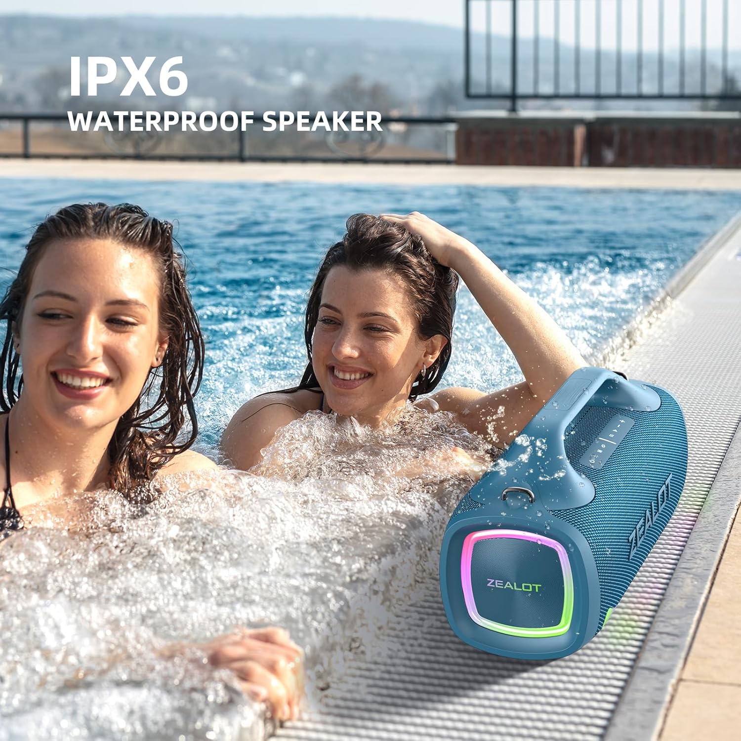 Wireless powerful sound speaker, dual pairing, XBass