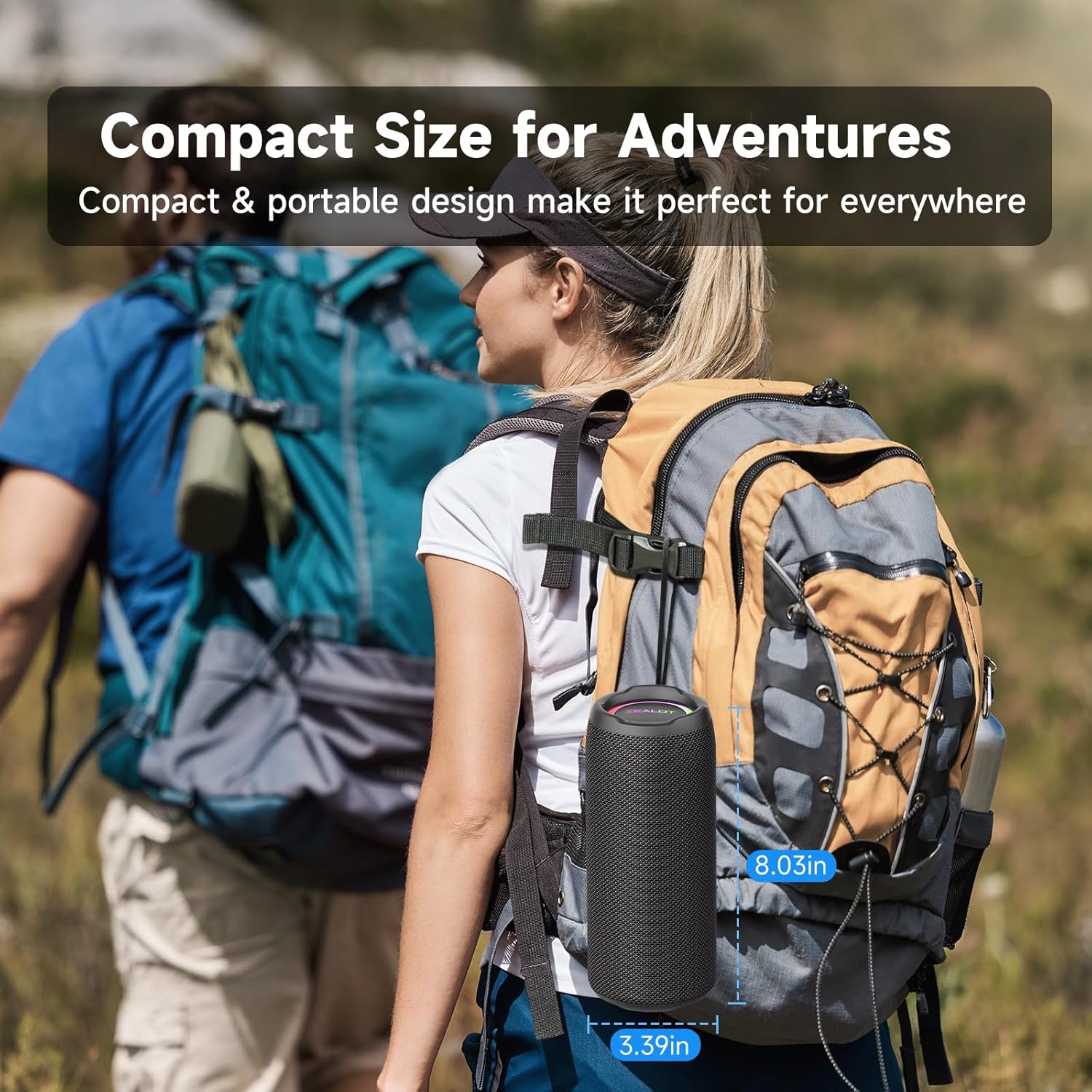 Bluetooth Outdoor Waterproof Wireless Speaker with Loud Bass