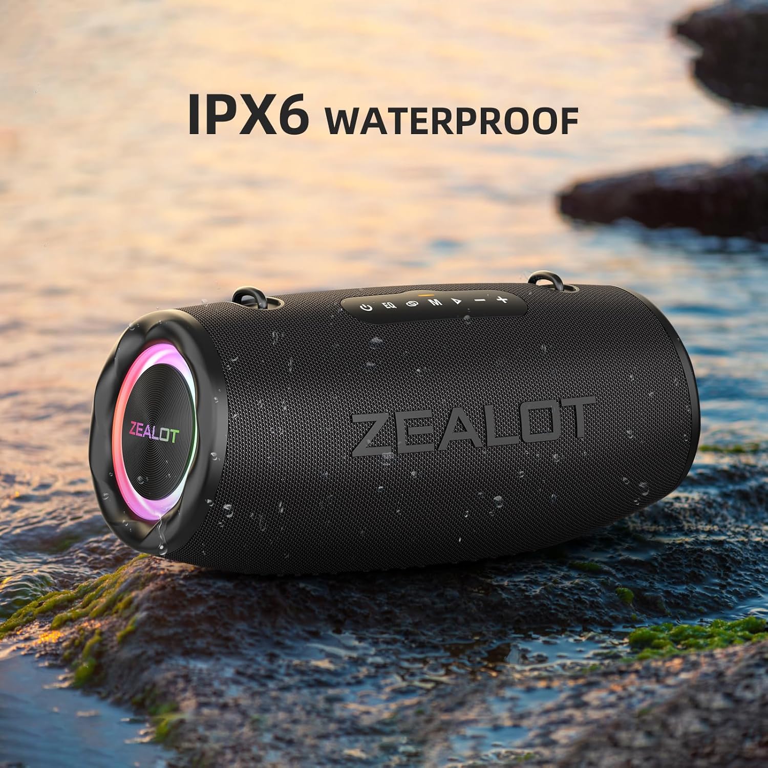 Portable Bluetooth Speaker, Stereo Sound, Deep Bass
