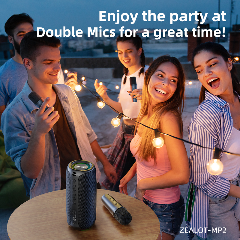 ZEALOT MP2 High Performance Portable Outdoor Subwoofer Bluetooth Speaker