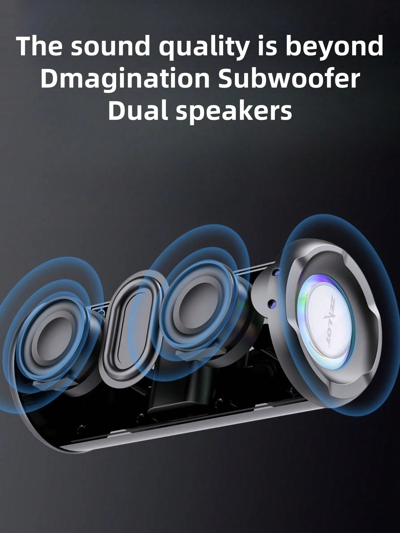 Portable Wireless Dual Speaker Sound Box