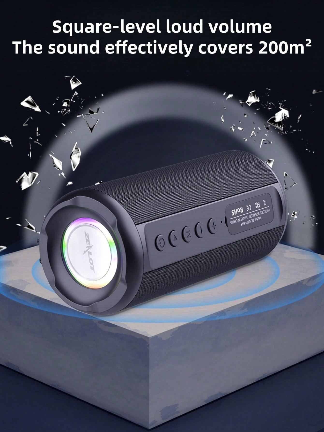Portable Wireless Dual Speaker Sound Box