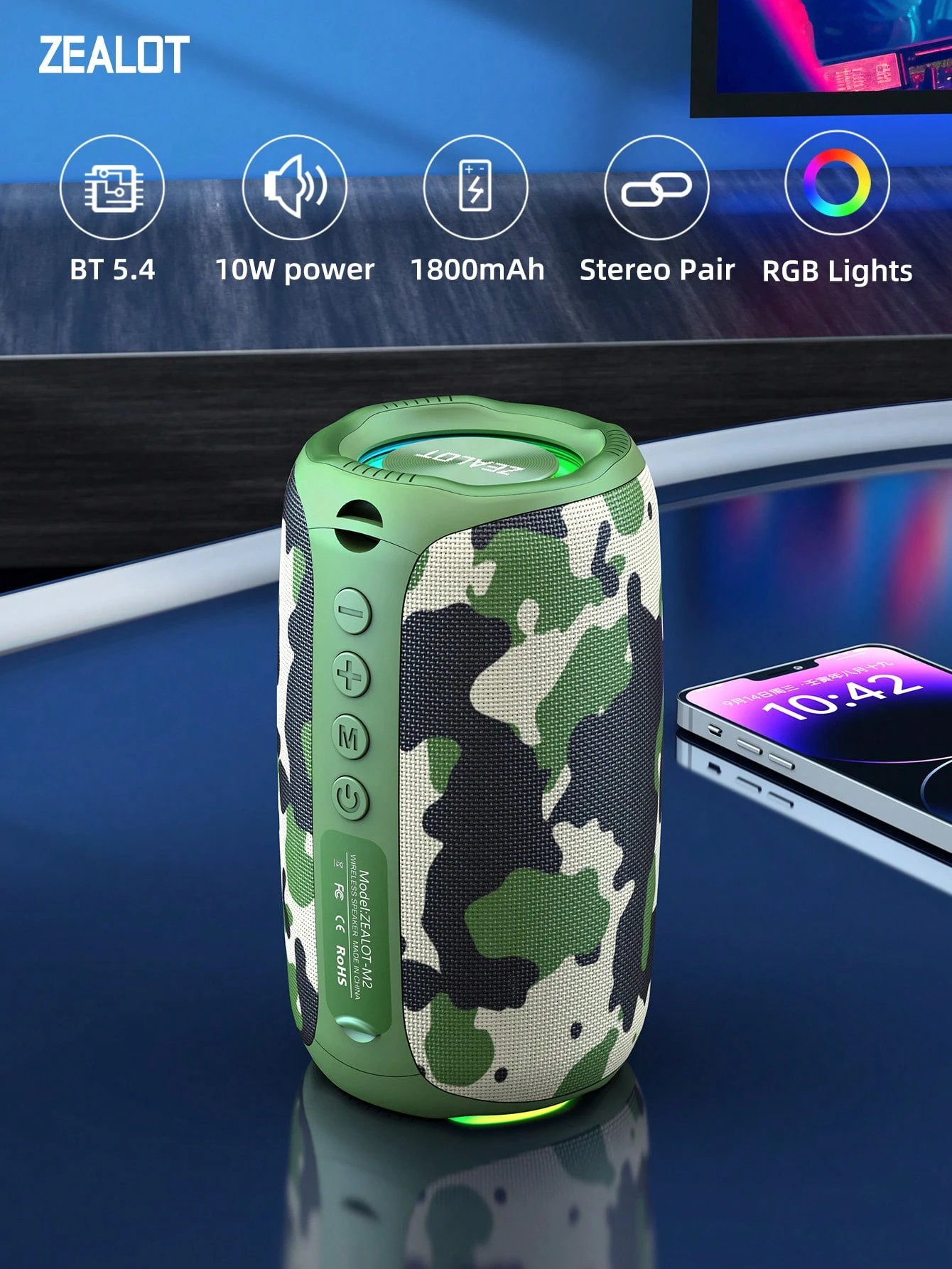 High Performance Portable Outdoor Subwoofer Bluetooth Speaker