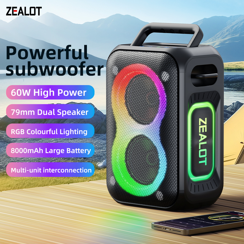 New PT02 outdoor enhanced 3D bass surround speaker – ZEALOT