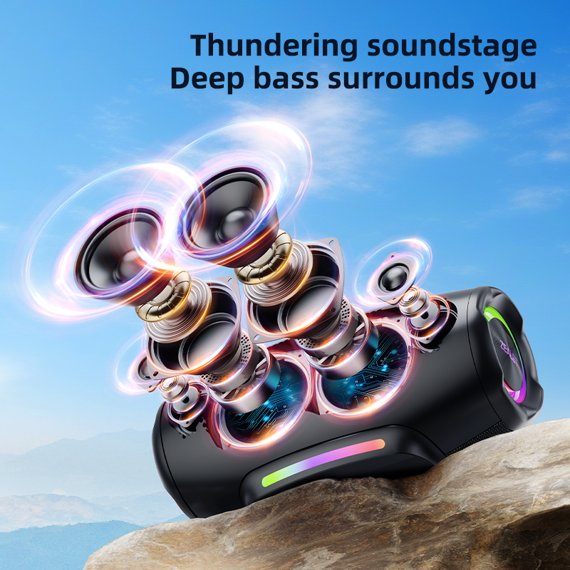 100W Portable Speaker 3D Surround Subwoofer