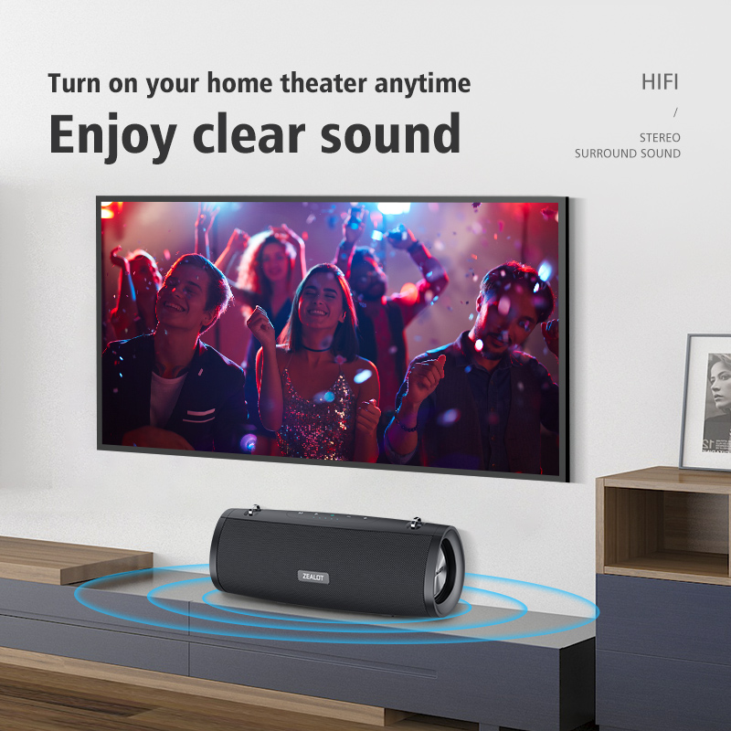 Outdoor wireless portable Bluetooth speaker, long-lasting battery, supports serial port pairing function