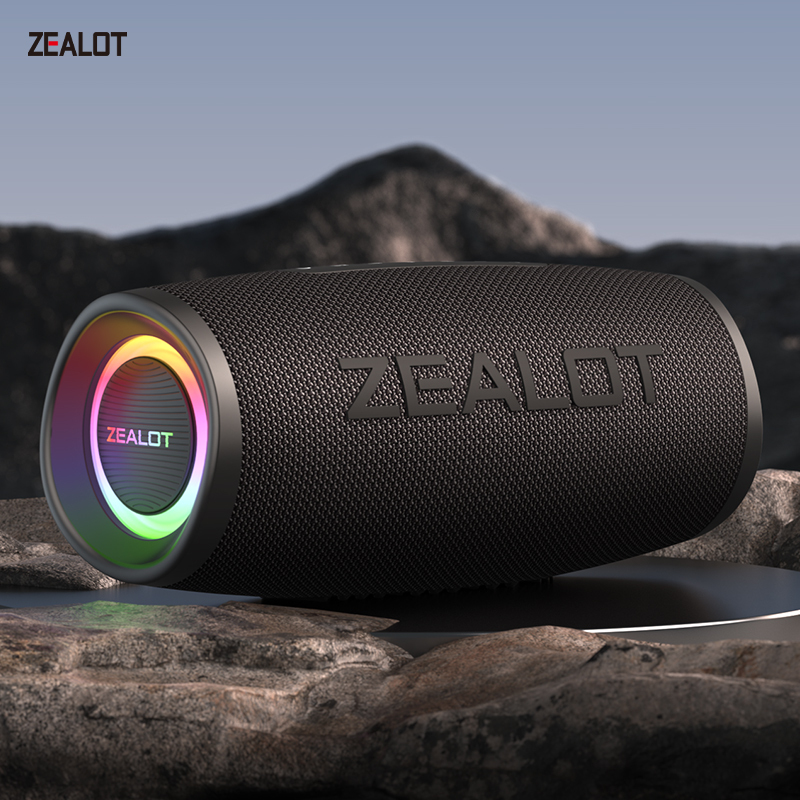 BassUp technology, portable wireless waterproof Bluetooth speaker,
