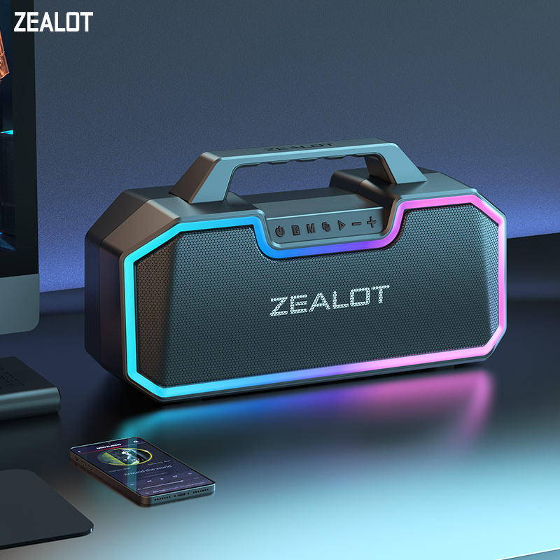 Bluetooth speaker, 80W wireless speaker with dual pairing