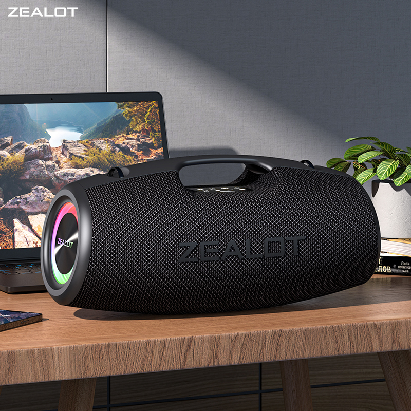Wireless outdoor speaker with subwoofer, mobile power bank-ZEALOT