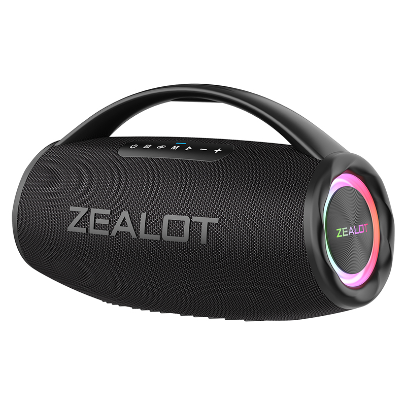 ZEALOT Portable Speaker, 80W Loud with Booming Bass, IP67 Waterproof,