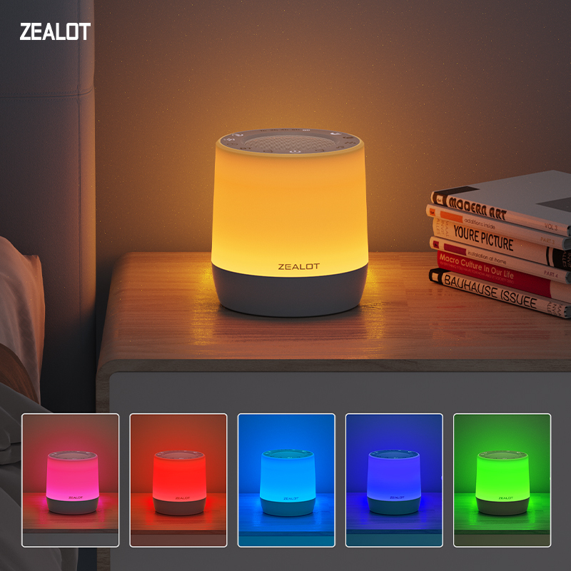 Sleep Sound Machine with 20 Soothing Sounds, 6-Color Night Light, 4 Adjustable Timers