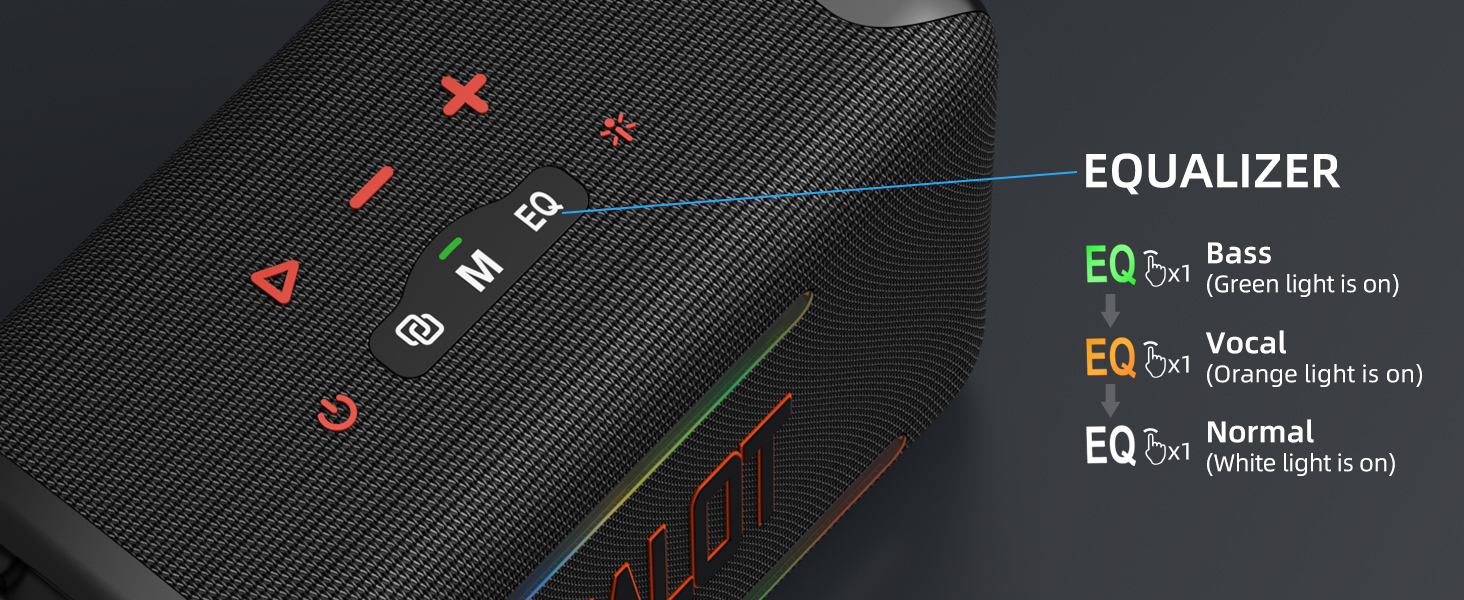 wireless induction bluetooth speaker with EQ