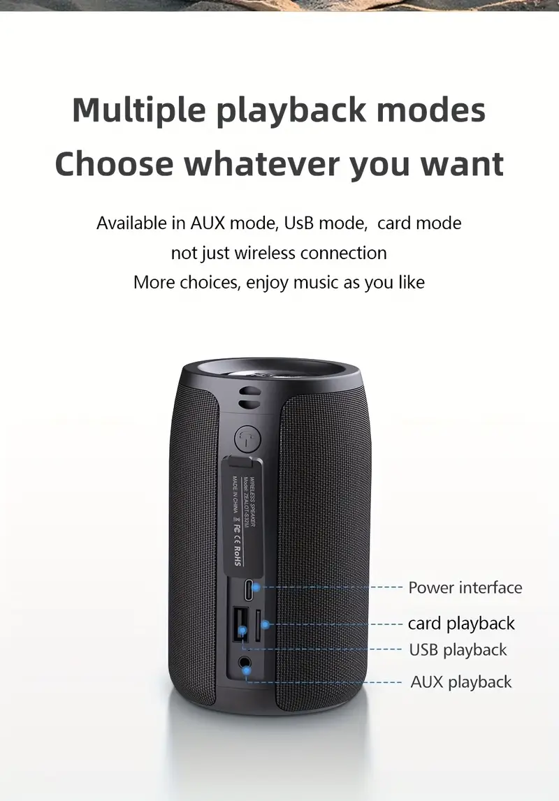   s32 wireless speaker with dual karaoke microphones 5  mnidirectional sound 1800mah battery 12 hours playtime tws dual pairing   bass for parties and entertainment karaoke microphone modern speaker design compact size details 8