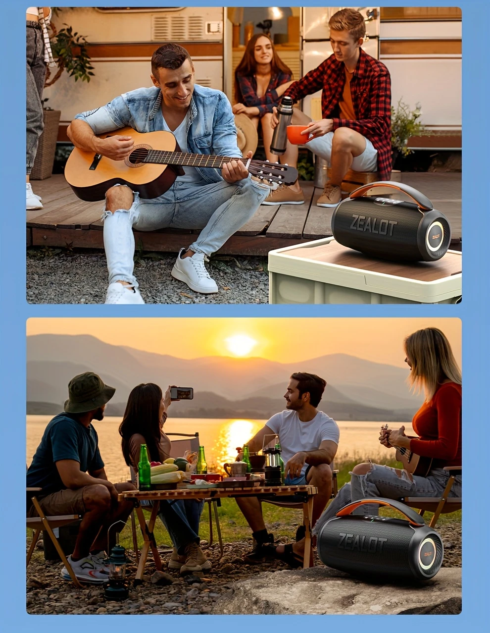   p11 50w wireless portable speaker with dual bass speakers ipx5 long   rgb lighting   of playtime   audio supports phone tablet tv connection sd card usb aux compatible hands free calling ideal for indoor party stage use   system modern speaker design durable build quality wireless speaker details 9