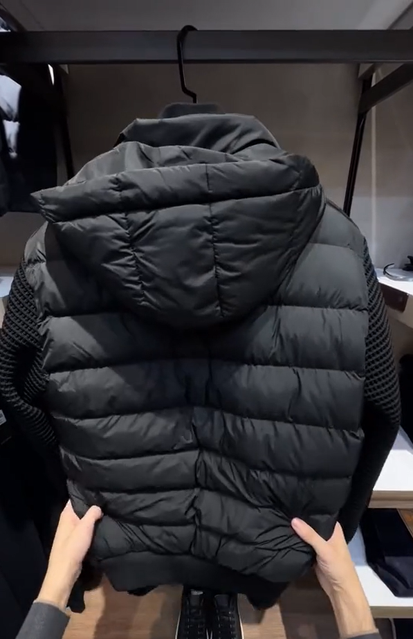 🎉Hot Sale❄️Classic knit patchwork thick down jacket